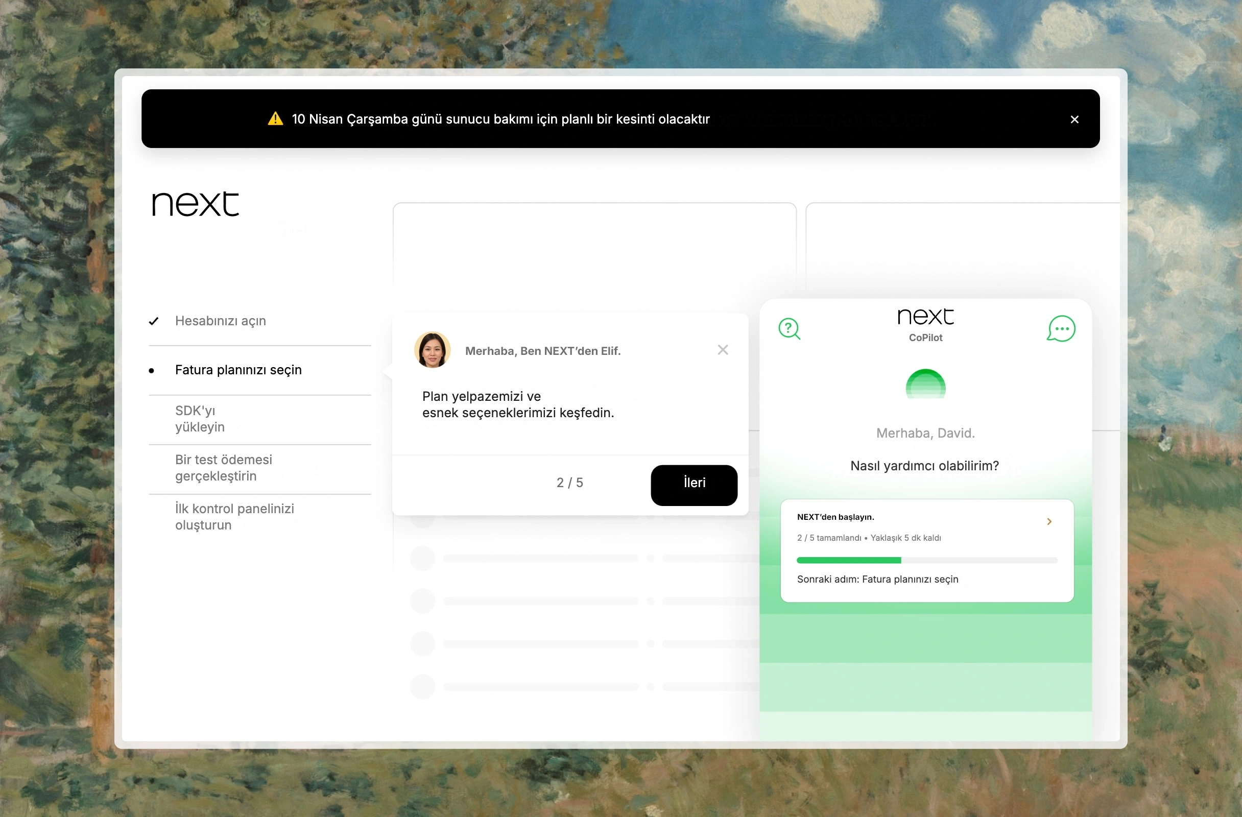 Pilother proaktif destek demo